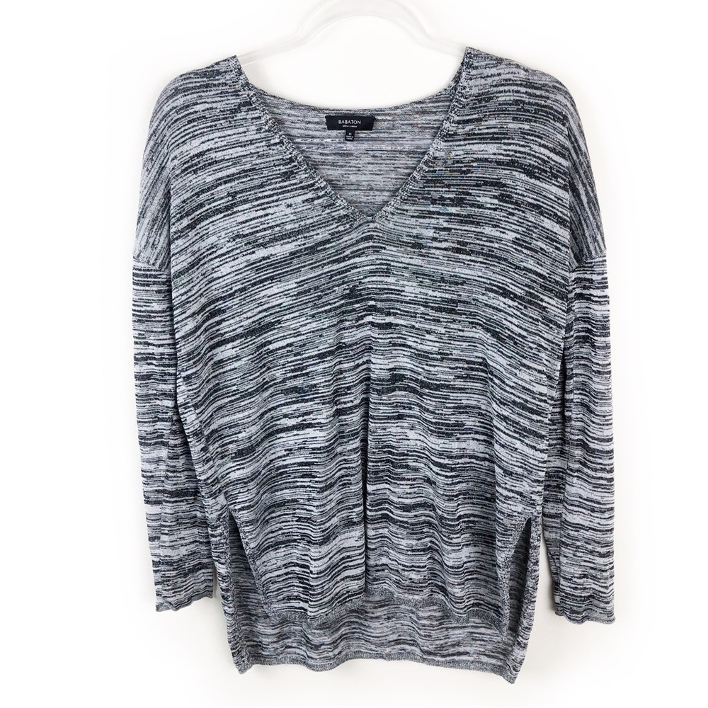 Babaton with Linen Black and Gray marled sweater size: xs